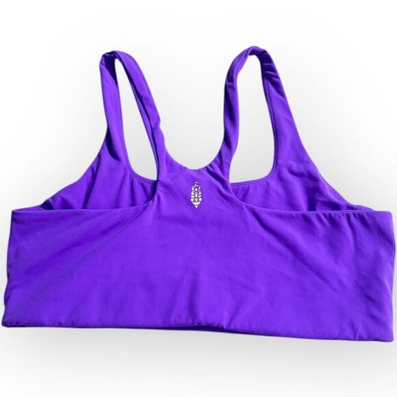 Free People x Hatch NEW Never Better Square Neck Flourescent Berry Bra Medium - Picture 2 of 5